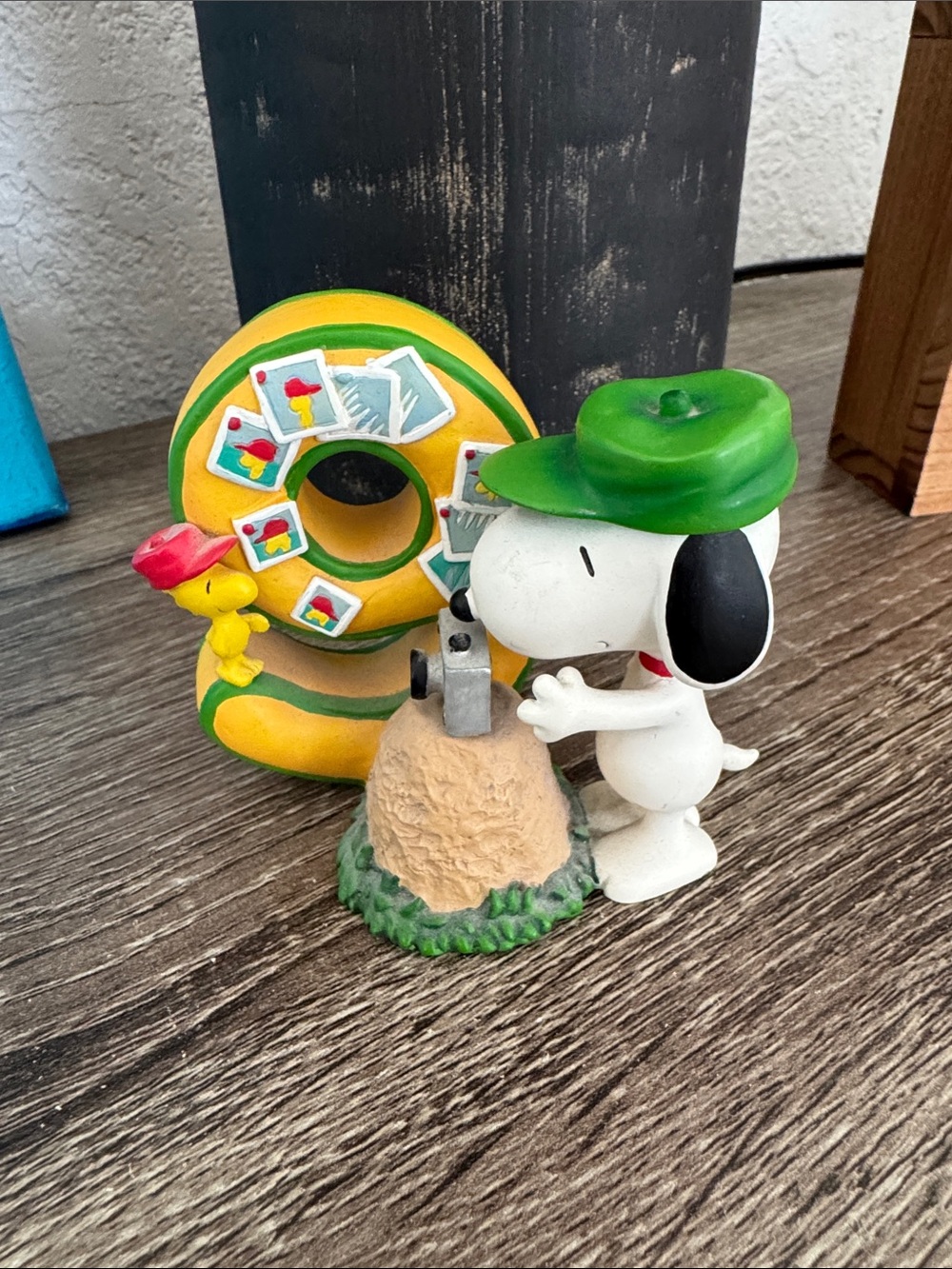 Peanuts Snoopy & Woodstock Yellow Number 9 Figurine Decorative Accent - Picture 2 of 4
